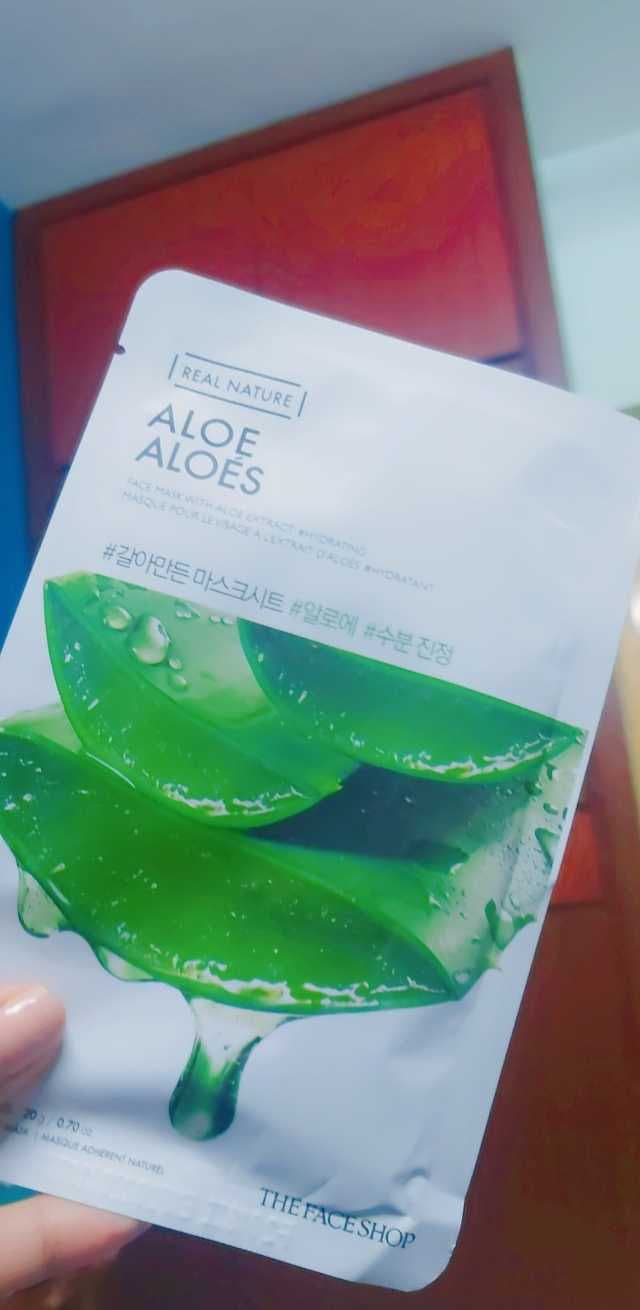 THE FACE SHOP Real Nature Face Mask Aloe review photo by demiskincare