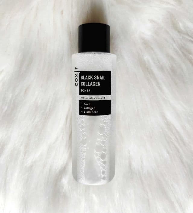 Coxir Black Snail Collagen Toner review photo by Skinbeautyparis