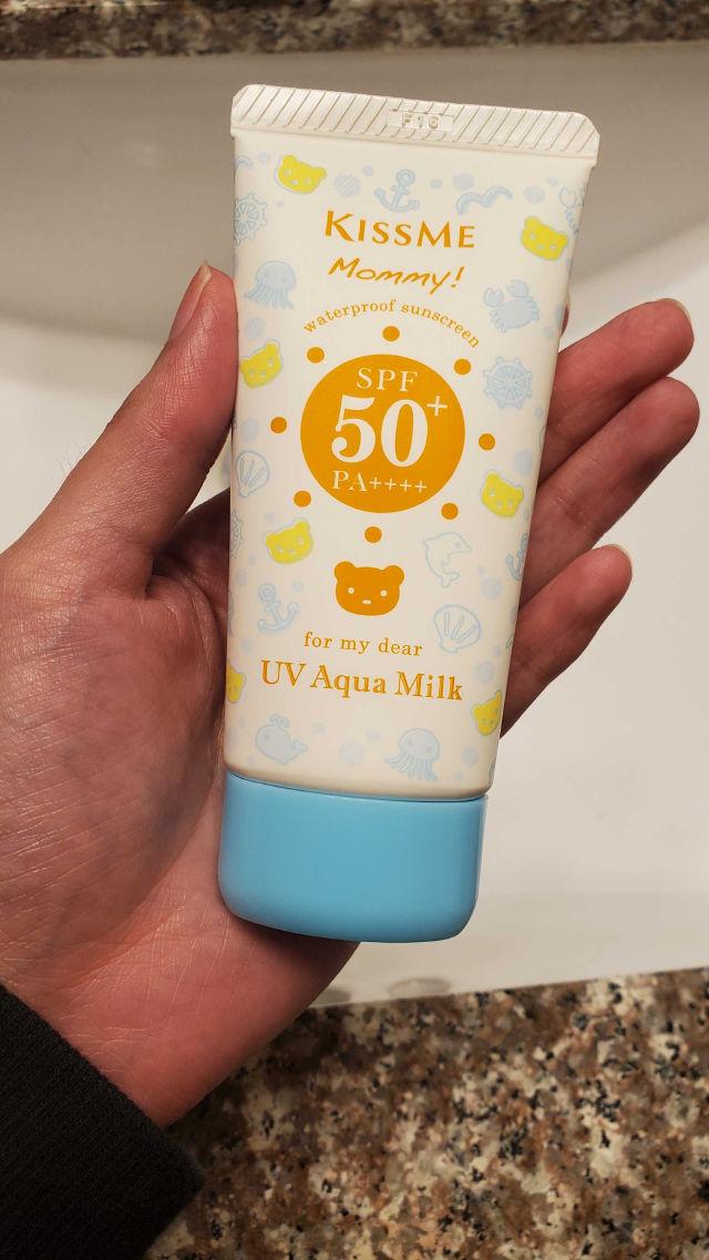 Kiss Me Mommy UV Aqua Milk Waterproof Sunscreen SPF 50+ PA++++ product review