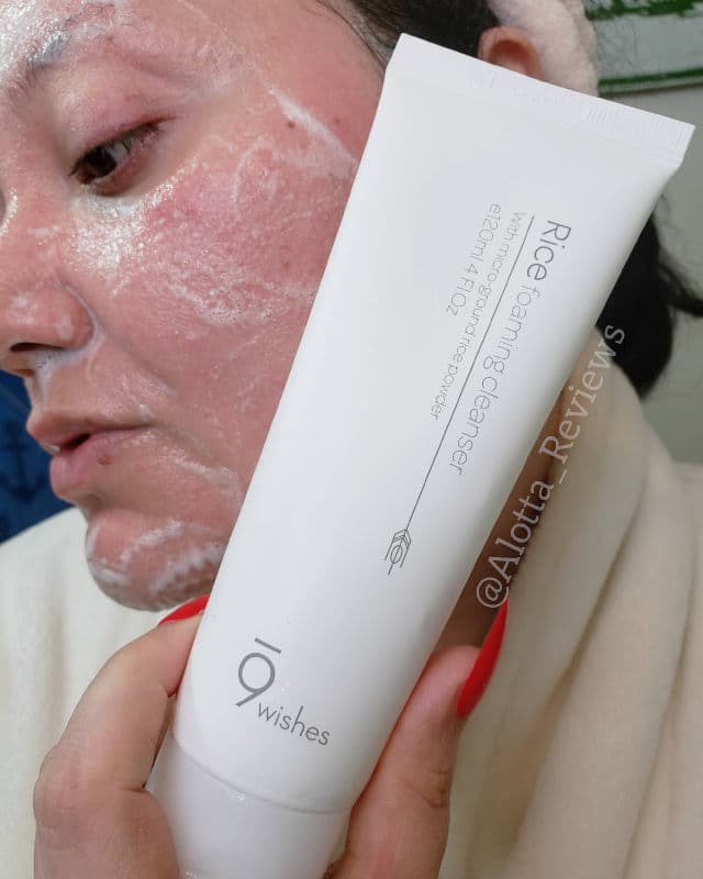 9Wishes Rice Foaming Cleanser review photo by AlottaxReviews