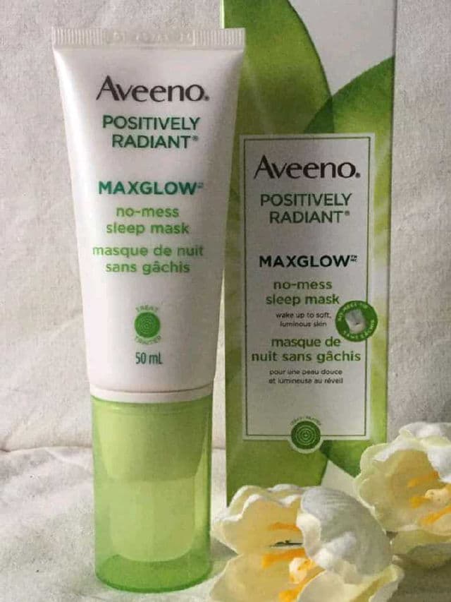 Aveeno Positively Radiant MaxGlow No-Mess Sleep Mask review photo by yogabug