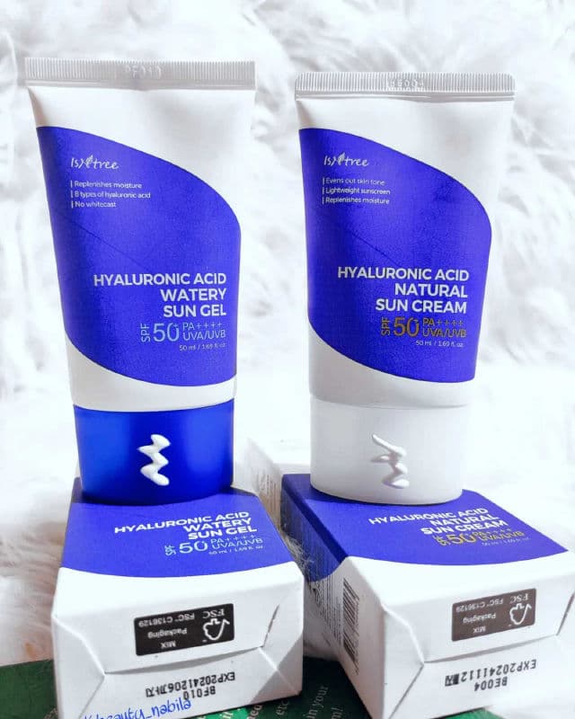 ISNTREE Hyaluronic Acid Watery Sun Gel SPF50+ PA++++ review photo by Nabilyos