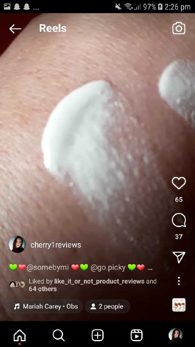 Some By Mi V10 Hyal Hydra Capsule Sunscreen SPF50+ PA++++ review photo by Cherryreveiws