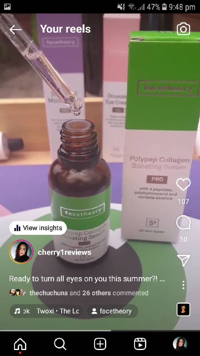 facetheory PolyPep Collagen Booster S8 Serum review photo by Cherry1reviews