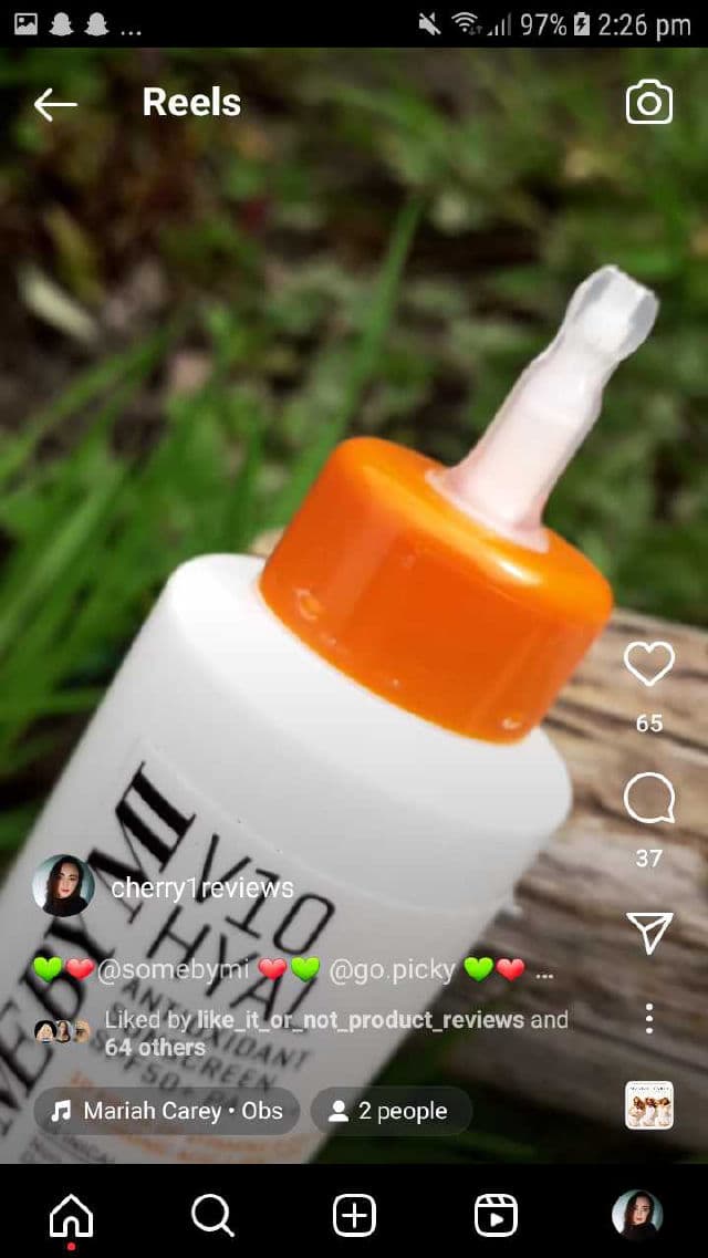 Some By Mi V10 Hyal Hydra Capsule Sunscreen SPF50+ PA++++ review photo by Cherryreveiws