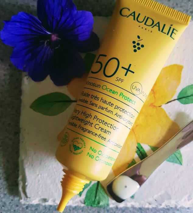 Caudalie Paris Vinosun Ocean Protect SPF 50+ review photo by Cherryreveiws