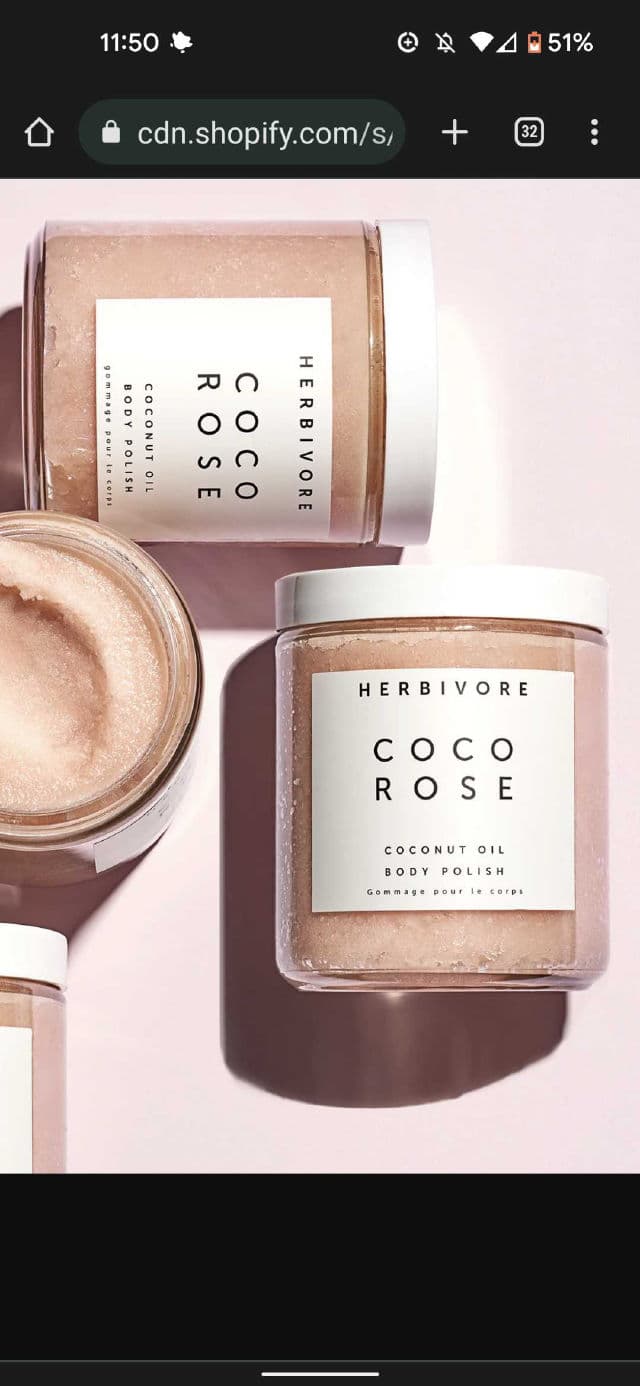 Herbivore Botanicals Coco Rose Exfoliating Body Scrub review photo by ThatRadBlondie