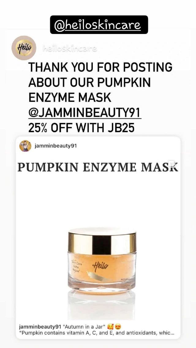 Heilo Skin Care Pumpkin Enzyme Mask review photo by jamminbeauty91
