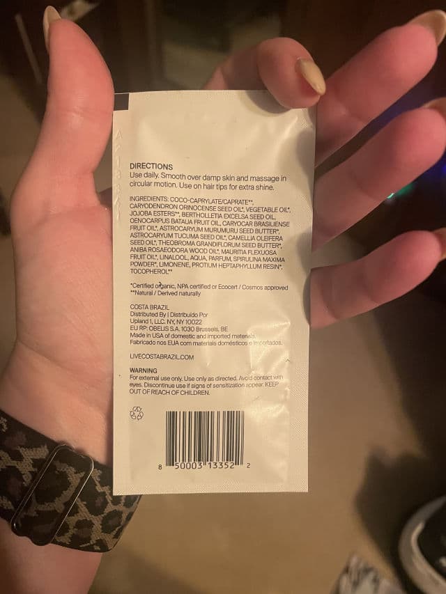 Costa Brazil Oleo Para O Corpo Kaya Jungle Firming Body Oil review photo by Thursday