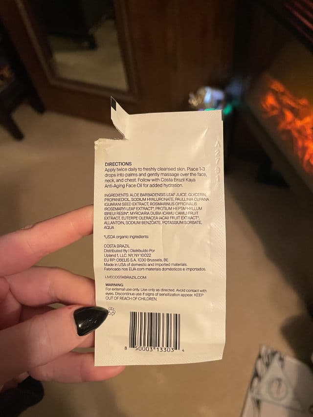 Costa Brazil Face Serum review photo by Thursday