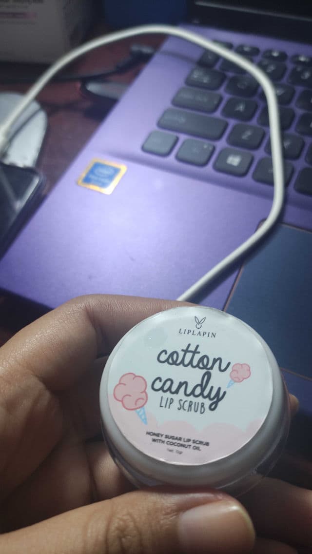 Liplapin Lip Scrub Cotton Candy review photo by Dedewiaaa