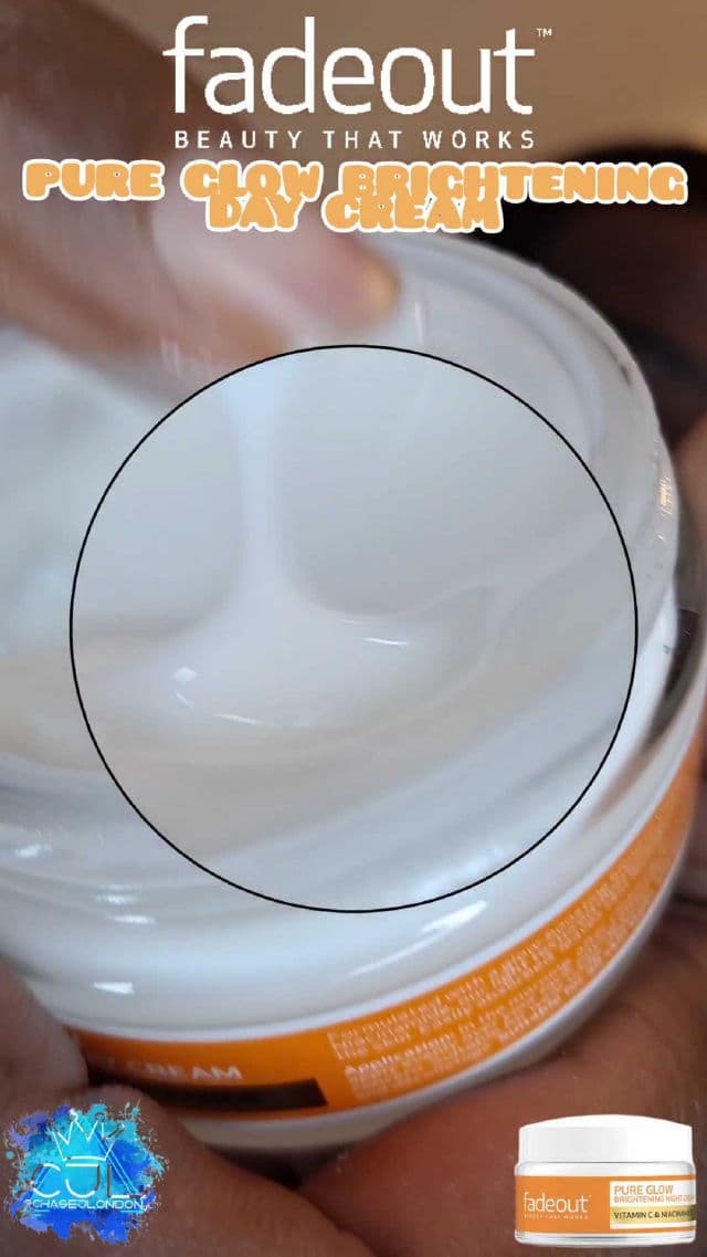fadeout Pure Glow Brightening Day Cream review photo by CHASEJLONDON