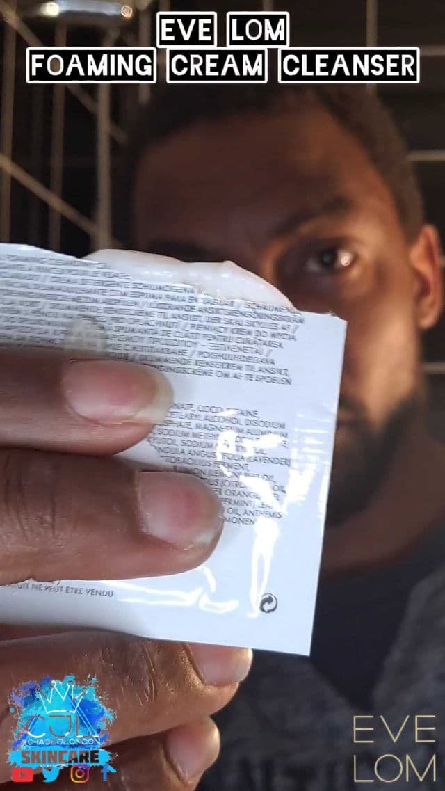 Eve Lom Foaming Cream Cleanser review photo by CHASEJLONDON