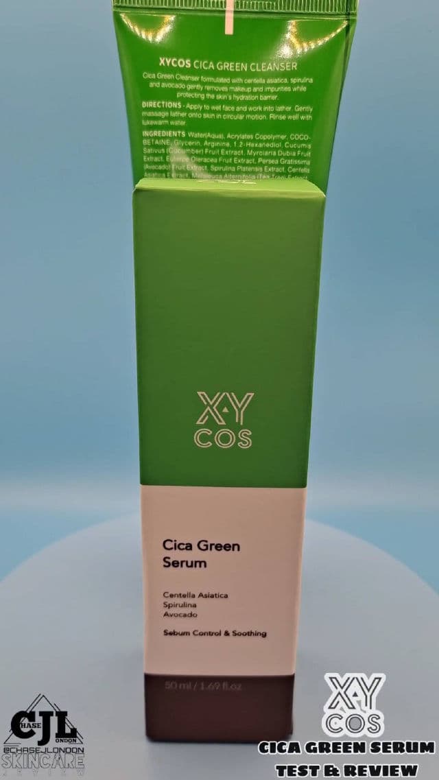 XYCOS Cica Green Serum review photo by CHASEJLONDON