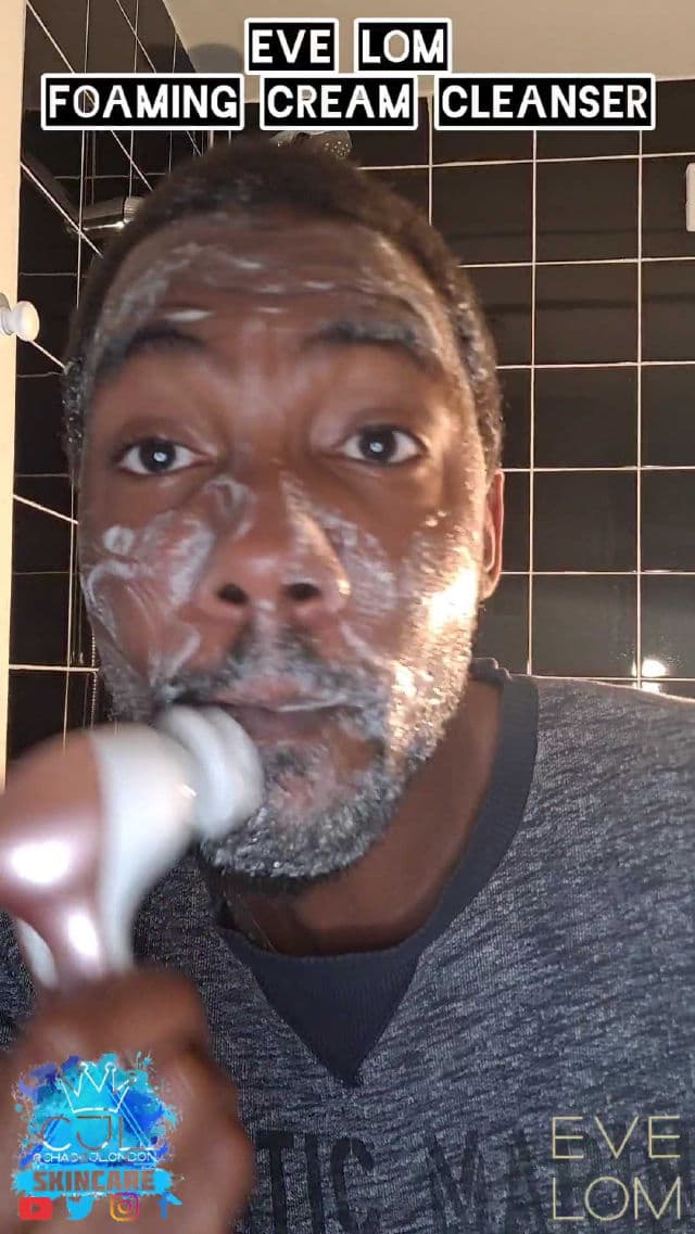 Eve Lom Foaming Cream Cleanser review photo by CHASEJLONDON