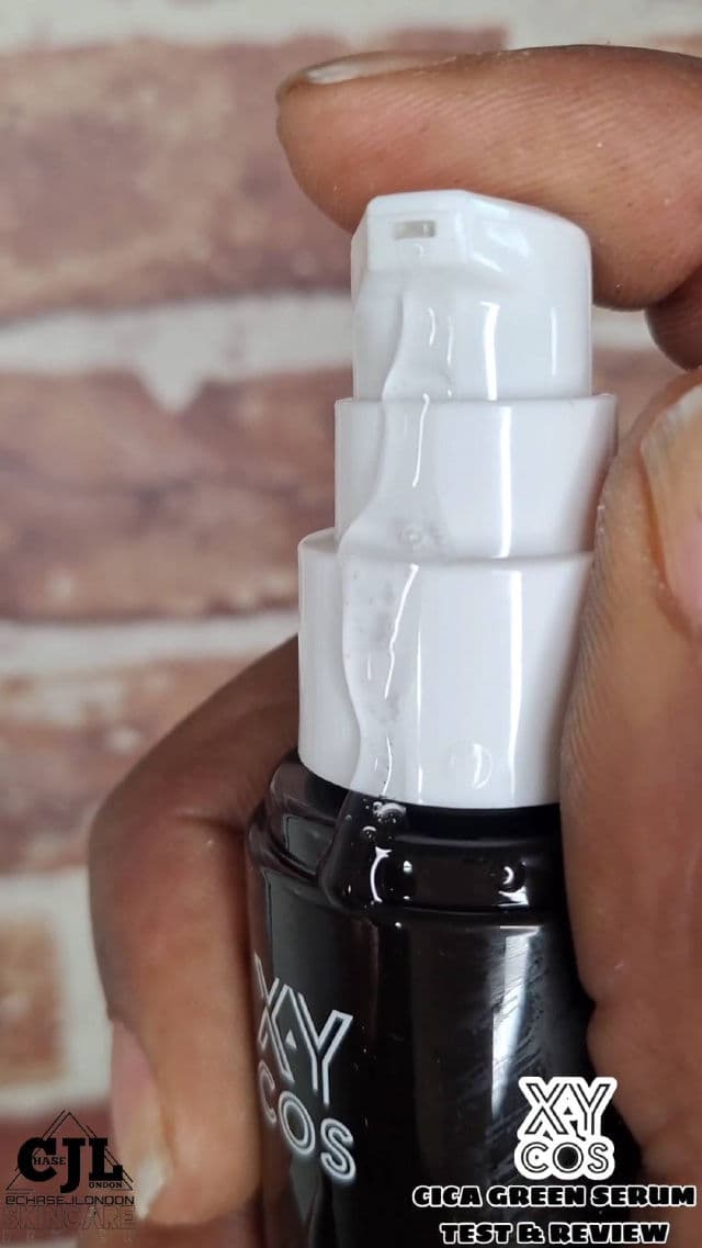 XYCOS Cica Green Serum review photo by CHASEJLONDON
