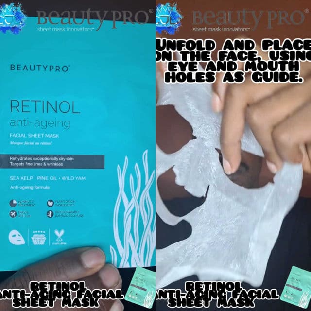 BeautyPro Retinol Facial Sheet Mask review photo by CHASEJLONDON