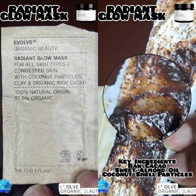 Evolve Organic Beauty Radiant Glow Organic Face Mask review photo by CHASEJLONDON