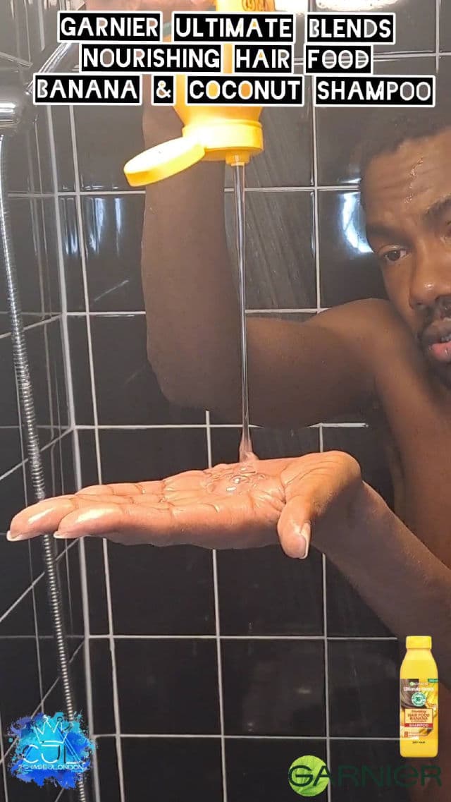 Garnier Fructis Banana Hair Food Nourishing Shampoo review photo by CHASEJLONDON