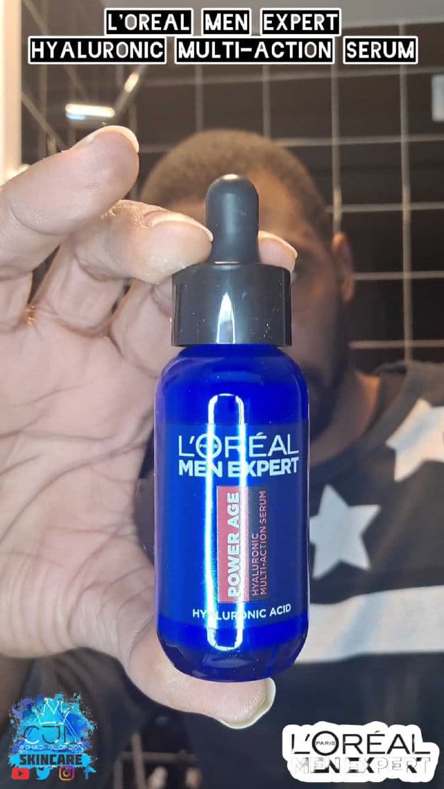 L'Oreal Paris Men Expert Power Age Hyaluronic Multi-Action Serum review photo by CHASEJLONDON
