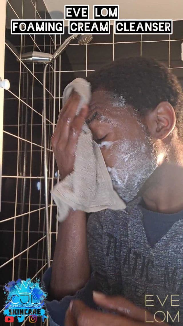 Eve Lom Foaming Cream Cleanser review photo by CHASEJLONDON