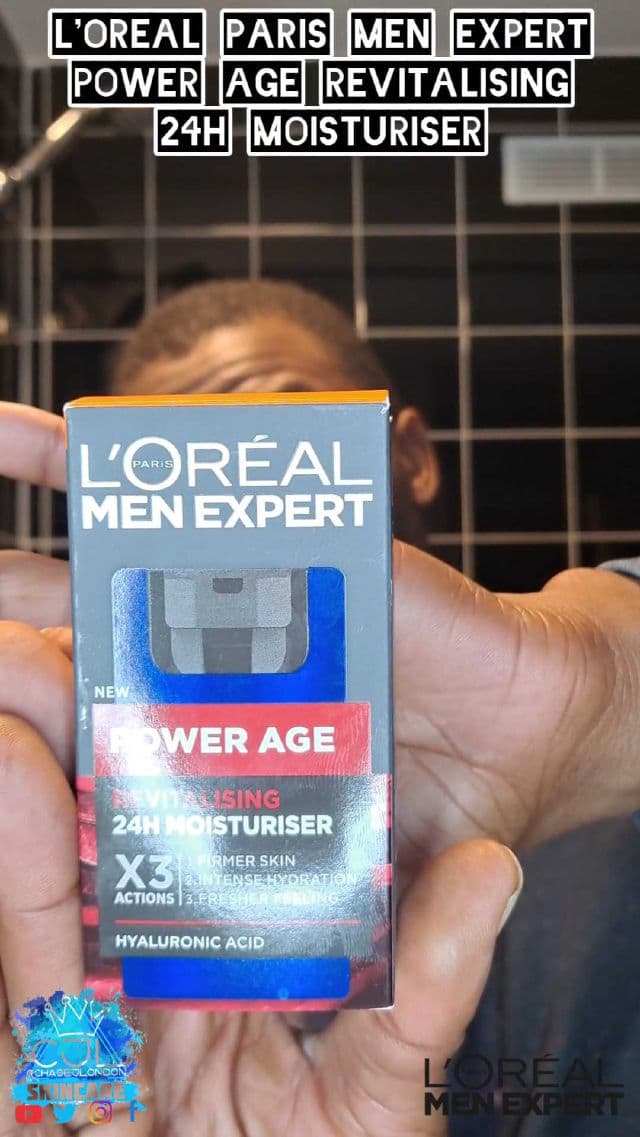 L'Oreal Paris Men Expert Power Age Hyaluronic Acid Face Moisturiser review photo by CHASEJLONDON