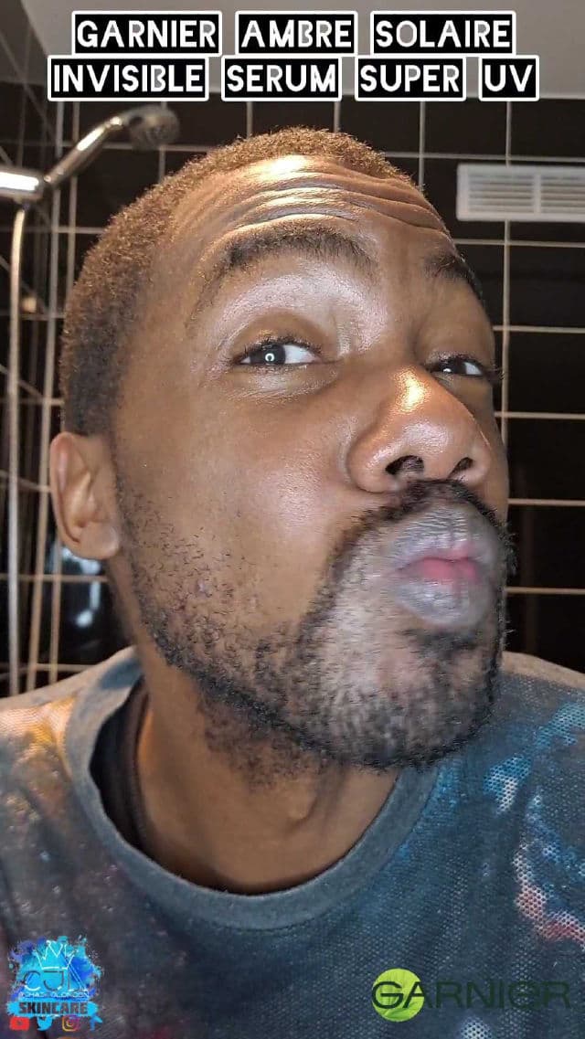 Garnier Ambre Solaire SPF 50+ Super UV Invisible Face Serum review photo by CHASEJLONDON