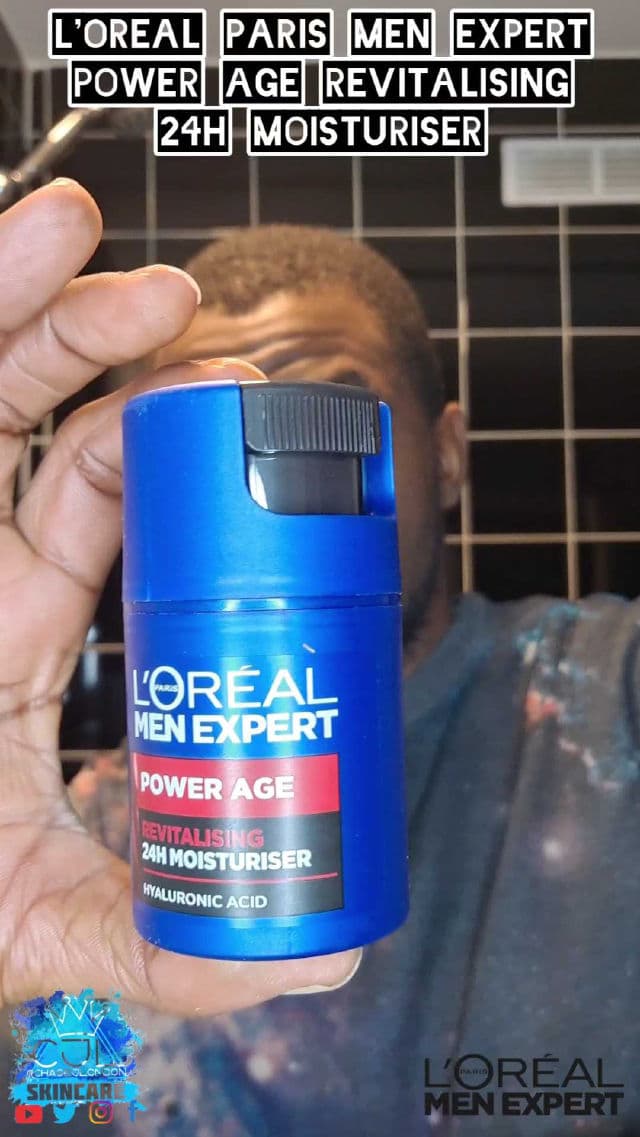 L'Oreal Paris Men Expert Power Age Hyaluronic Acid Face Moisturiser review photo by CHASEJLONDON