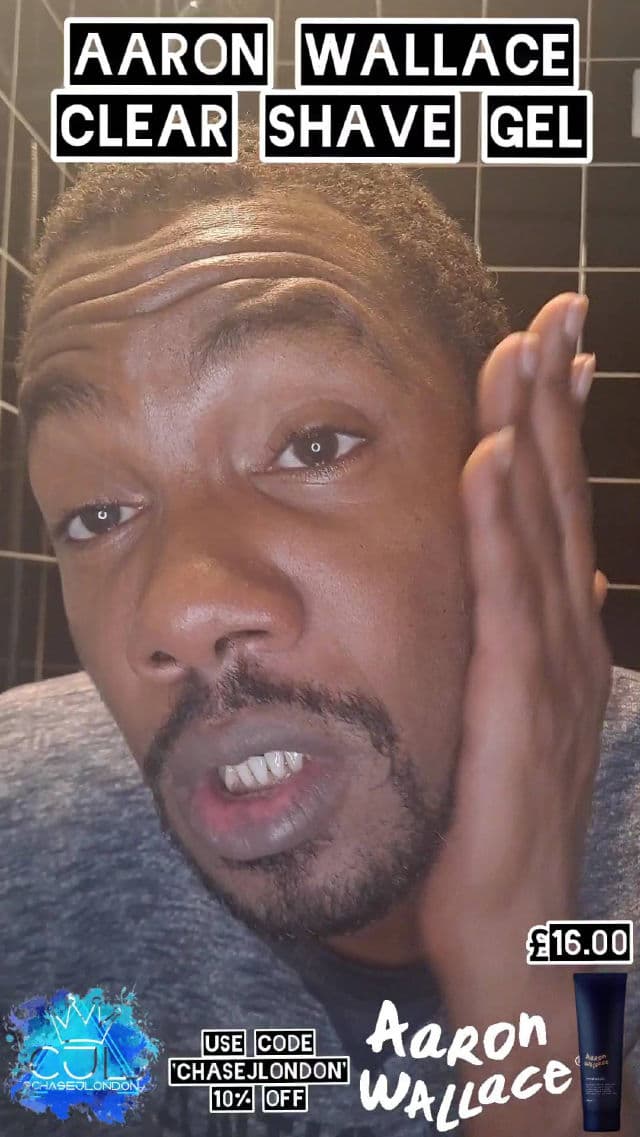Aaron Wallace Clear Shave Gel review photo by CHASEJLONDON