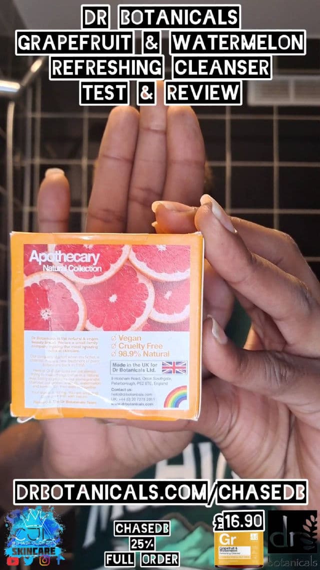 Dr. Botanicals Grapefruit & Watermelon Refreshing Cleanser review photo by CHASEJLONDON