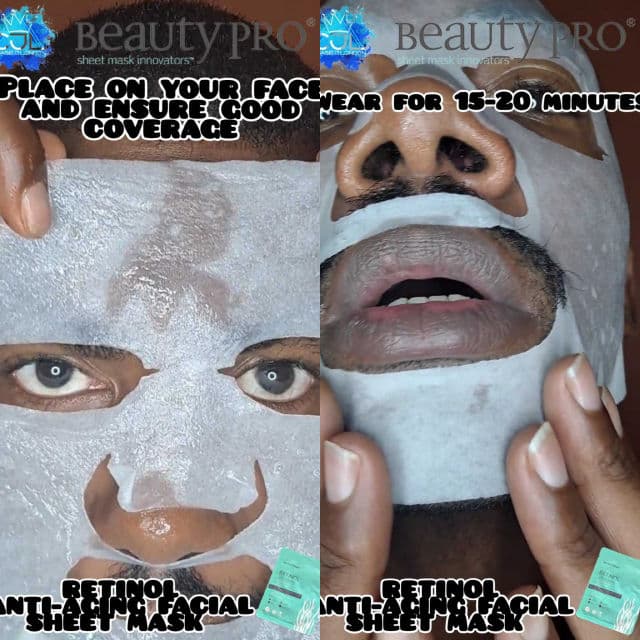 BeautyPro Retinol Facial Sheet Mask review photo by CHASEJLONDON