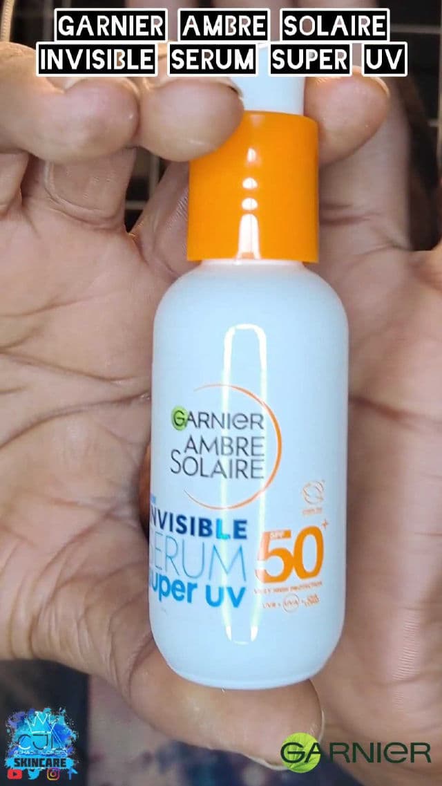 Garnier Ambre Solaire SPF 50+ Super UV Invisible Face Serum review photo by CHASEJLONDON