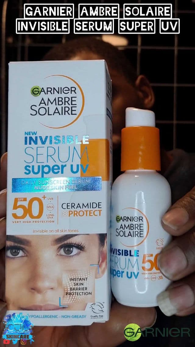 Garnier Ambre Solaire SPF 50+ Super UV Invisible Face Serum review photo by CHASEJLONDON