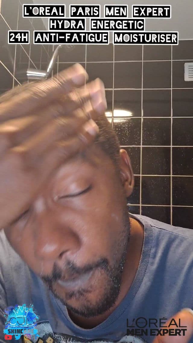 Loreal Men Expert Hydra Energetic Anti-Fatigue Daily Moisturiser review photo by CHASEJLONDON