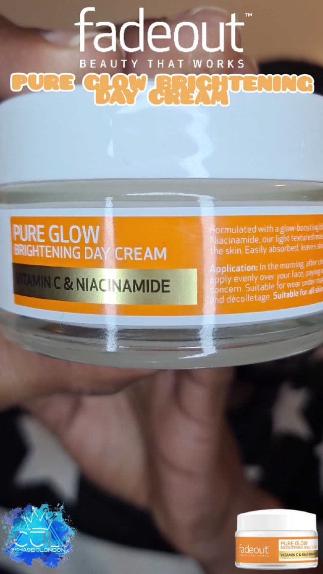 fadeout Pure Glow Brightening Day Cream review photo by CHASEJLONDON