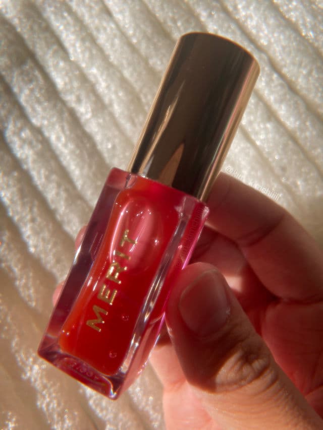 MERIT Beauty Shade Slick Tinted Lip Oil - Cara Cara review photo by kimkimchii