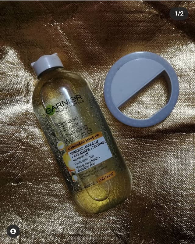 Garnier Biphase Micellar Cleansing Water in Oil review photo by addaadina