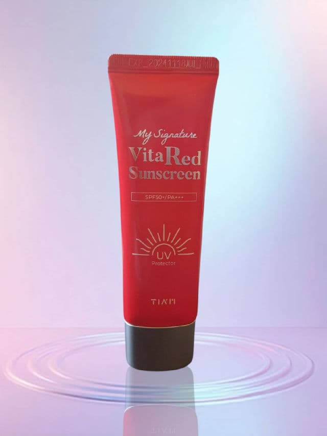 My Signature Vita Red Sunscreen SPF50+ PA+++ product review