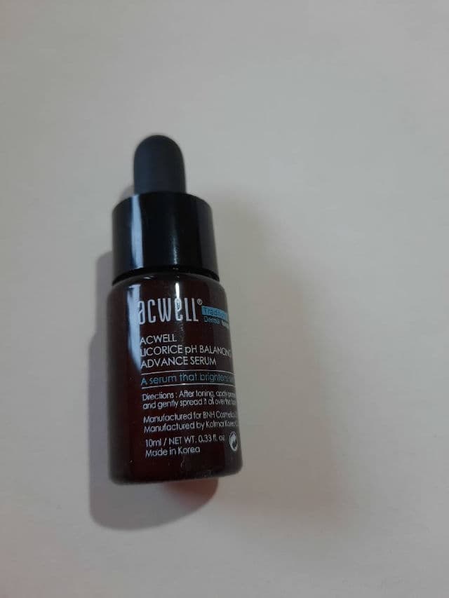 ACWELL Licorice pH Balancing Advance Serum review photo by Tolly