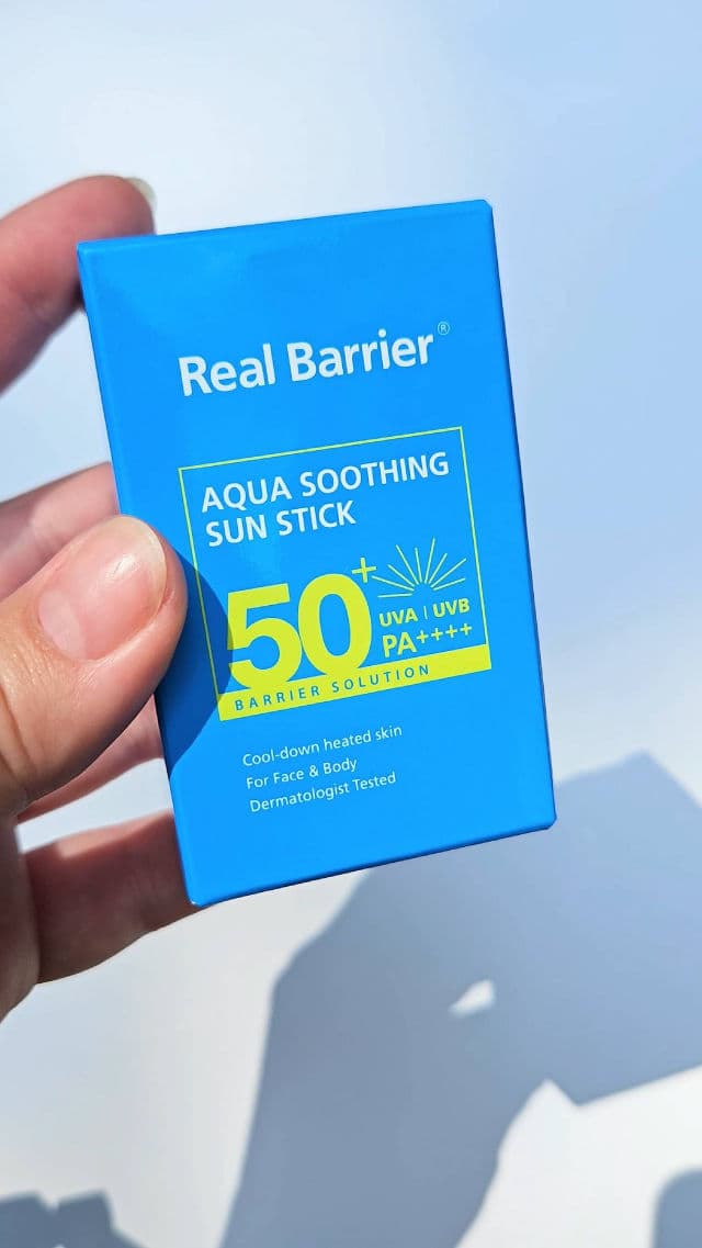 Real Barrier Aqua Soothing Sun Stick SPF50+PA++++ review photo by Oliaskin