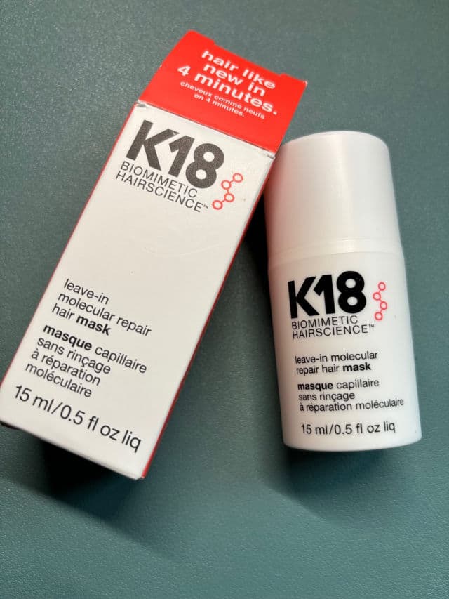 K18 Biomimetic Hairscience Leave-In Molecular Repair Mask review photo by SilvMH