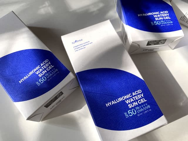 ISNTREE Hyaluronic Acid Watery Sun Gel SPF50+ PA++++ review photo by Funthingsnstuff