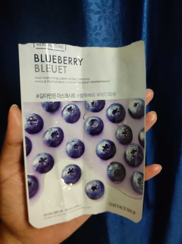 THE FACE SHOP Real Nature Face Mask (Blueberry) review photo by berrie