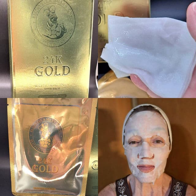 ELIZAVECCA 24k Gold Water Dual Snail Sheet Mask review photo by Over40Perspectives
