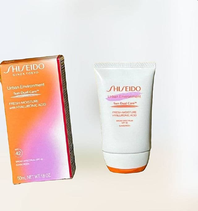 Shiseido Urban Environment Sun Care Dual Fresh Moisture Hyaluronic Acid SPF 42 review photo by GlowMai2