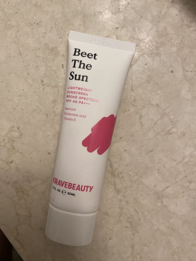 Krave Beauty Beet The Sun SPF 40 PA+++ review photo by rainerallon