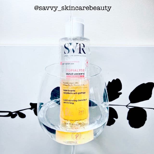 SVR Topialyse Huile Lavante Micellaire review photo by SavvySkincareBeauty