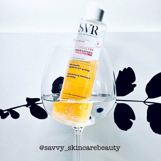 SVR Topialyse Huile Lavante Micellaire review photo by SavvySkincareBeauty