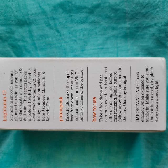 Plum 15% Vitamin C Face Serum with Mandarin review photo by Shaloo