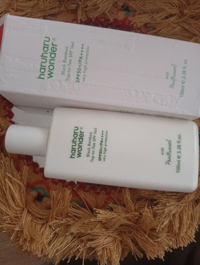 HaruHaru WONDER Black Bamboo Top-to-Toe SPF Veil SPF50+ PA++++ review photo by bertmyr